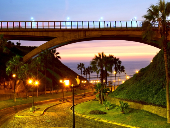 Scenery by the Ocean in Peru